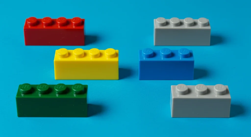 Five Lego Bricks