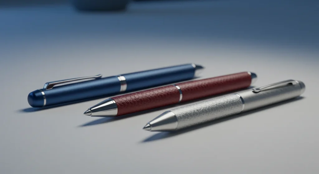 Three Capped Pens