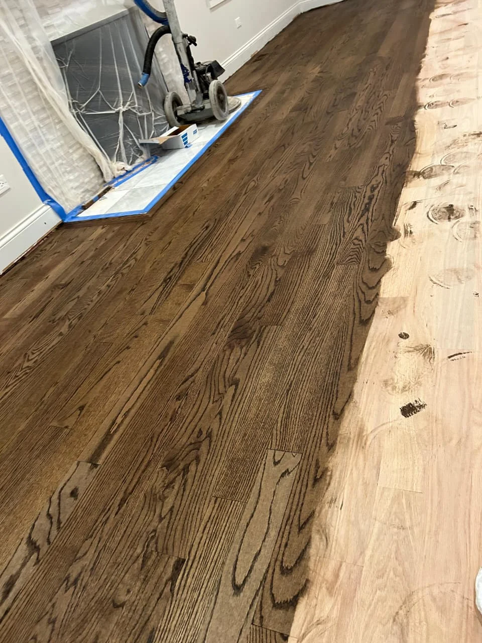 custom wood stain rockford il 5 1 1 - flooring project by Ramos Wood Floors in Rockford IL